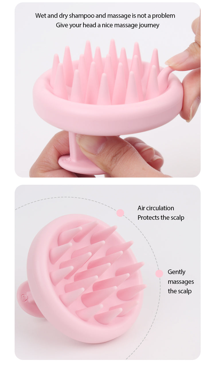 Deamira ScalpGlow Siliconen Hoofdhuidmassagers – Set van 4
