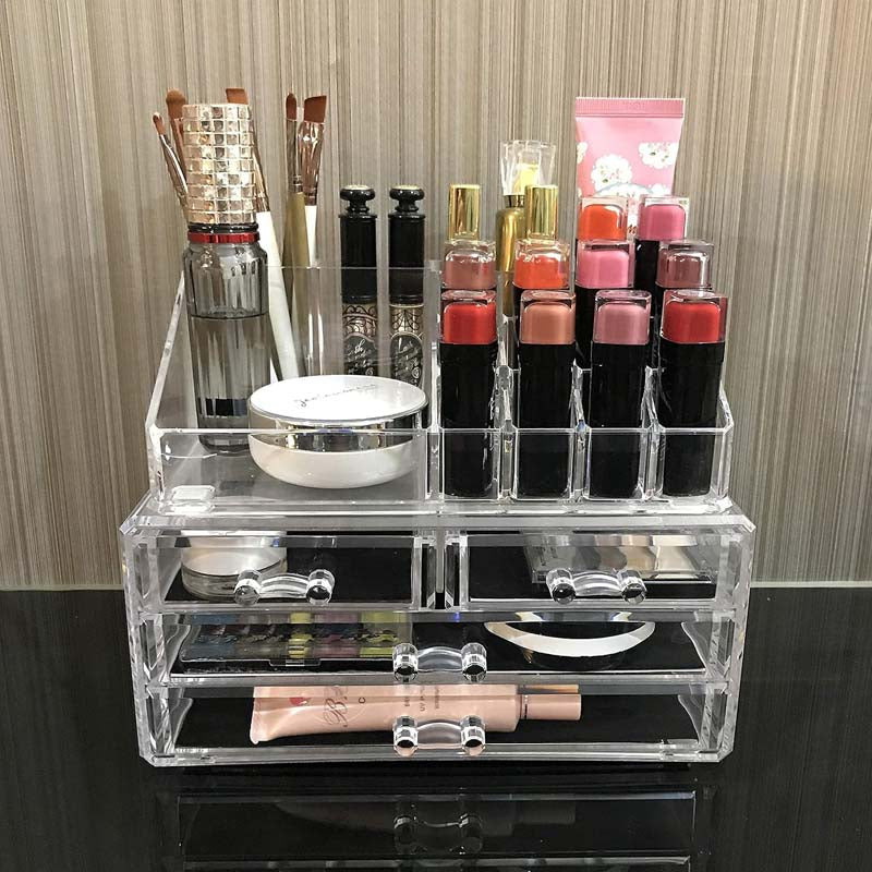 Deamira BeautyVault make-up organizer, open vakken bovenaan