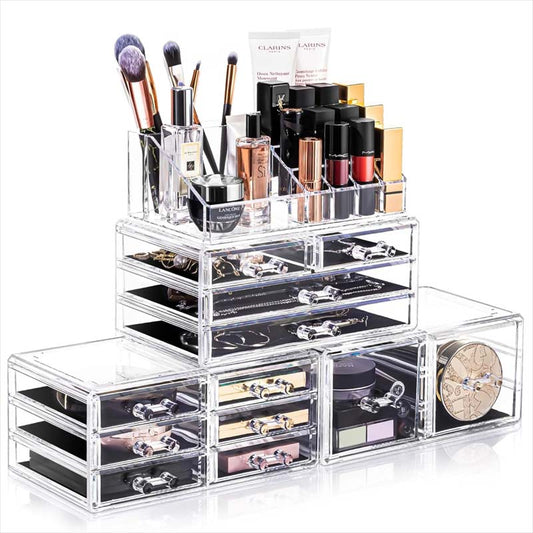 Deamira BeautyVault transparante make-up organizer met lades
